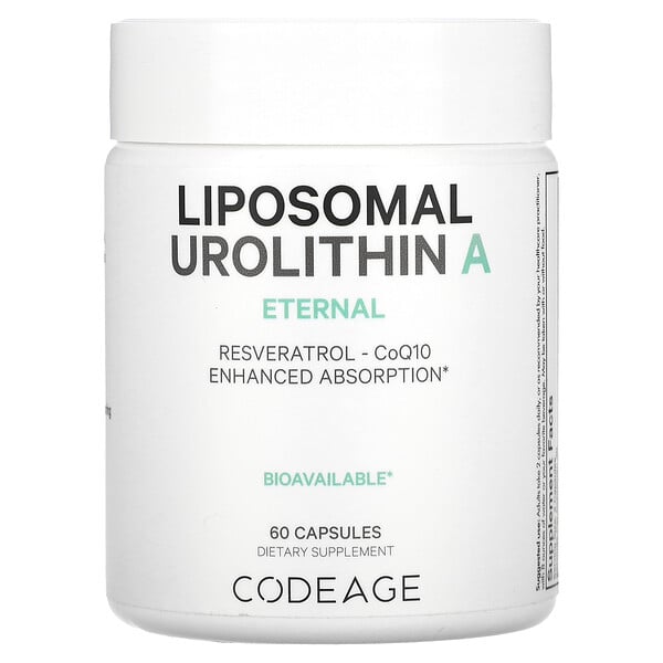 Липосомальный Уролитин A, Eternal - 60 капсул - Codeage Codeage