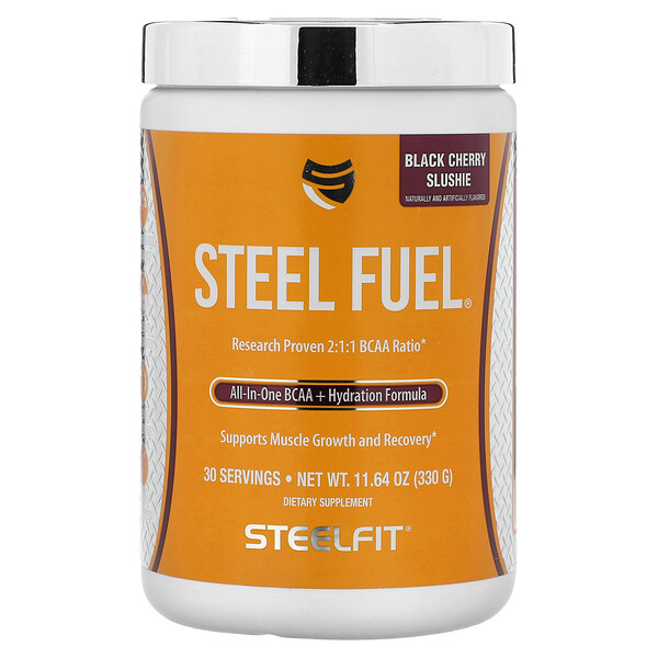 Steel Fuel, Black Cherry Slushie, 11,64 унции (330 г) SteelFit