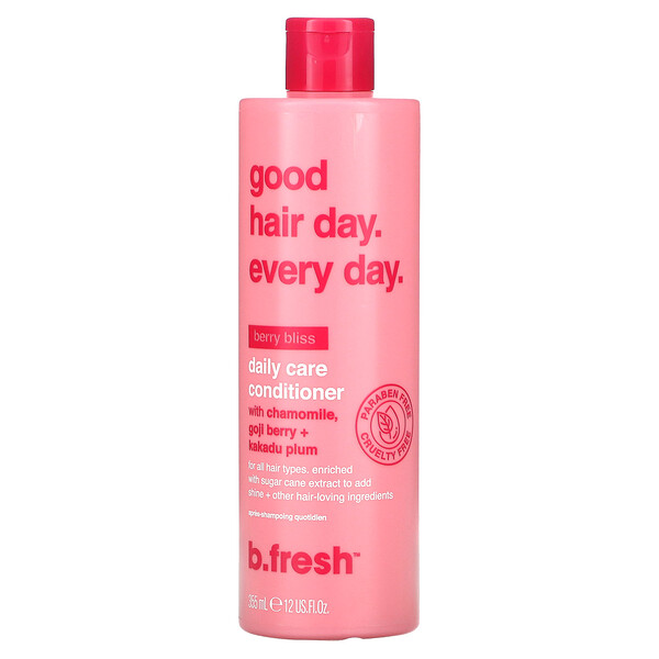 Good Hair Day Every Day, Кондиционер для ежедневного ухода, для всех типов волос, Berry Bliss, 12 жидких унций (355 мл) B.fresh
