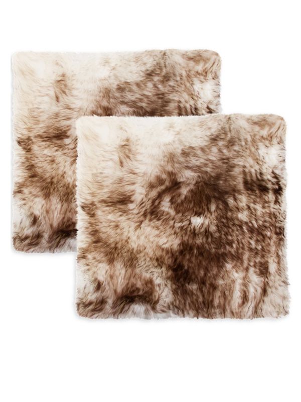 2-Pack Shearling Seatpads Natural