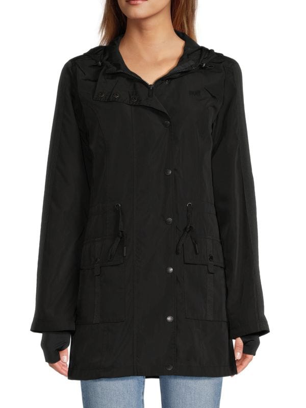 Женская Ветровка DKNY Solid Windbreaker Hooded Jacket DKNY