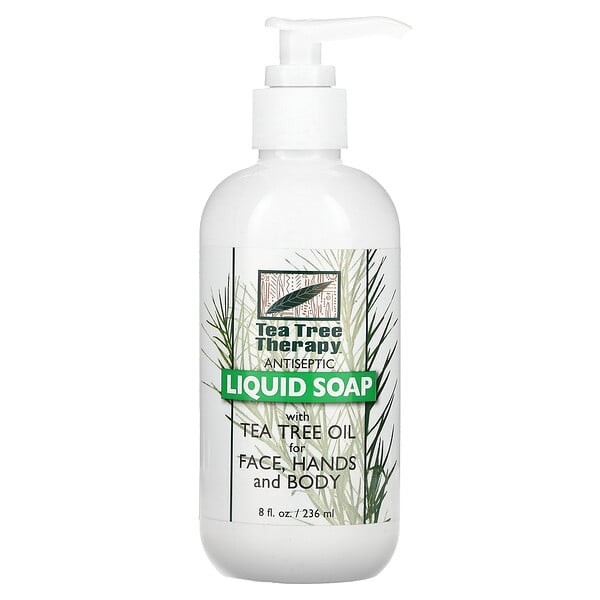 Antiseptic Liquid (Жидкость) Soap, With Tea Tree Oil, 8 fl oz (Жидкие унции) (236 ml) Tea Tree Therapy