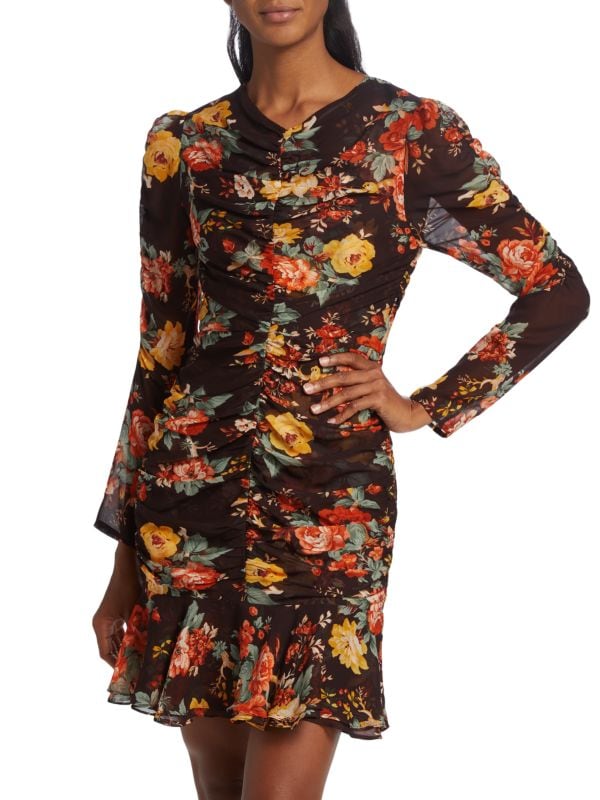 Мини-платье Hedera с цветочным принтом VERONICA BEARD