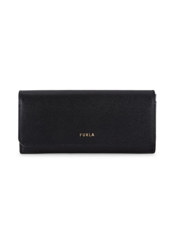Кожаный кошелек Continental с логотипом Furla