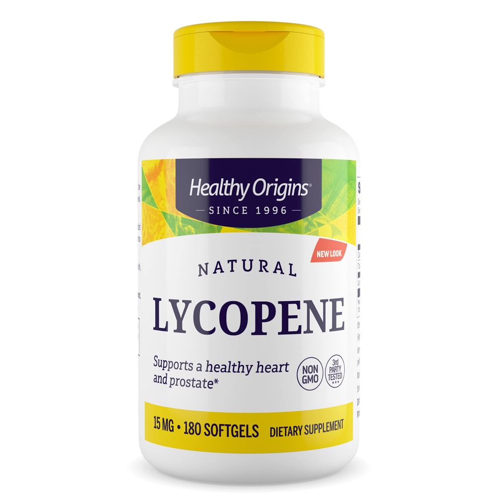 Натуральный Ликопин - 15 мг - 180 мягких капсул - Healthy Origins Healthy Origins