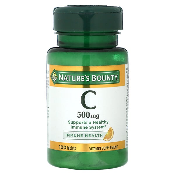 Vitamin C, 500 mg, 100 Tablets (Таблетки) Nature's Bounty