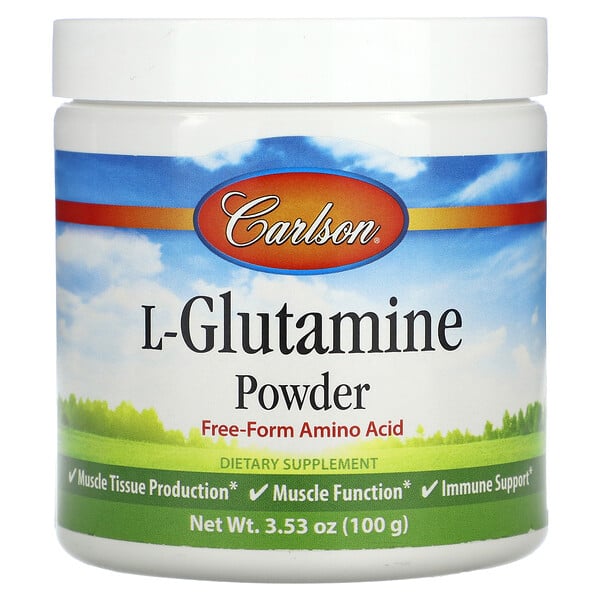 L-Glutamine Powder , 3.53 oz (100 g) Carlson