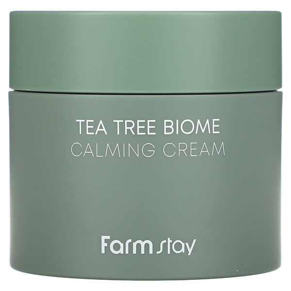Tea Tree Biome, Успокаивающий крем, 2,70 жидких унций (80 мл) Farmstay