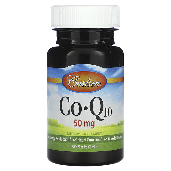 CoQ10 - 50 мг - 30 мягких капсул - Carlson Carlson