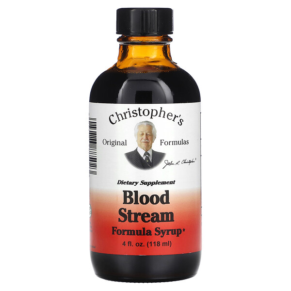 Сироп Blood Stream Formula, 4 жидких унции (118 мл) Christopher's