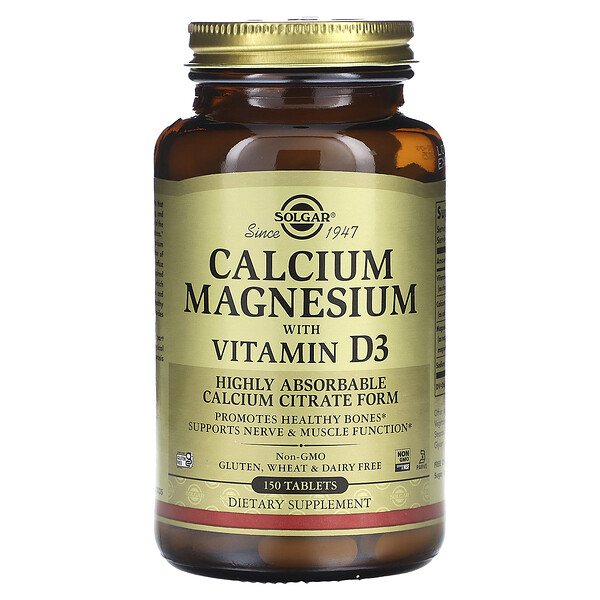 Кальций-магний с витамином D3, 150 таблеток Solgar