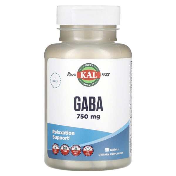 GABA - 750 мг - 90 таблеток - KAL KAL