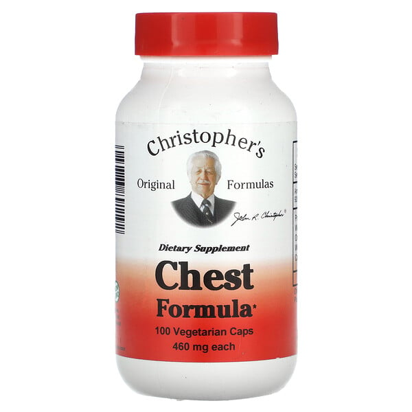 Формула для груди, 460 мг, 100 вегетарианских капсул Christopher's
