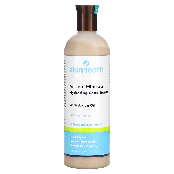 Ancient Minerals, Hydrating Conditioner With Argan Oil, Coconut Jasmine, 16 fl oz (473 ml) Zion Health