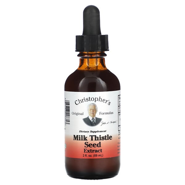 Milk Thistle Seed Extract, 2 fl oz (Жидкие унции) (59 ml) Christopher's