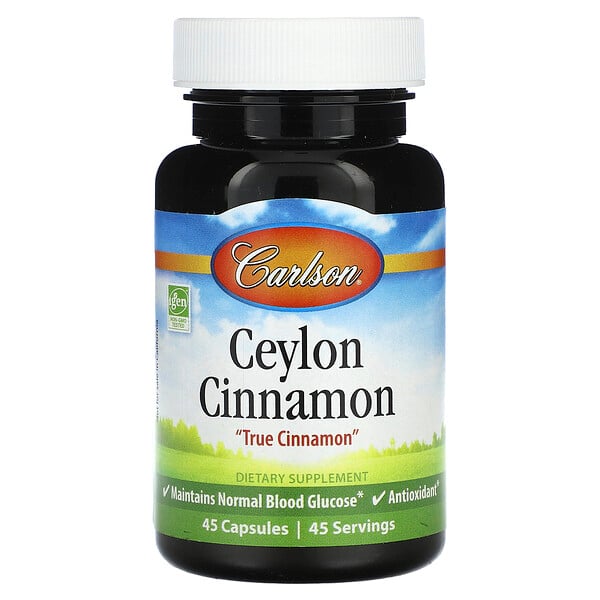 Ceylon Cinnamon, 45 Capsules (Капсулы) Carlson