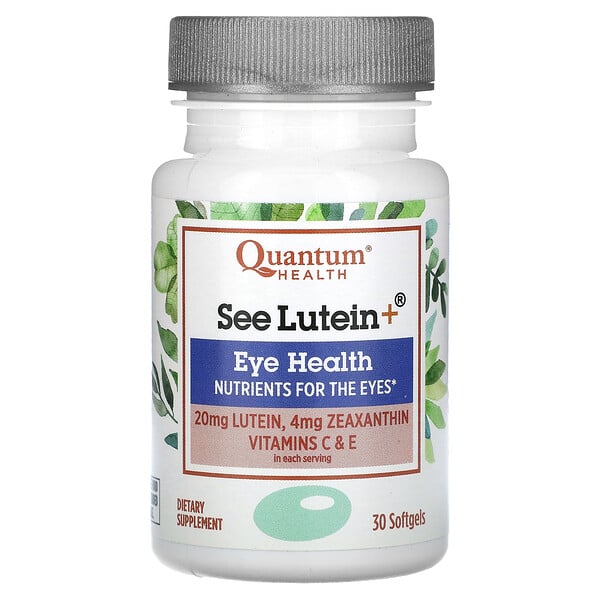 See Lutein+, Здоровье глаз, 30 мягких таблеток Quantum
