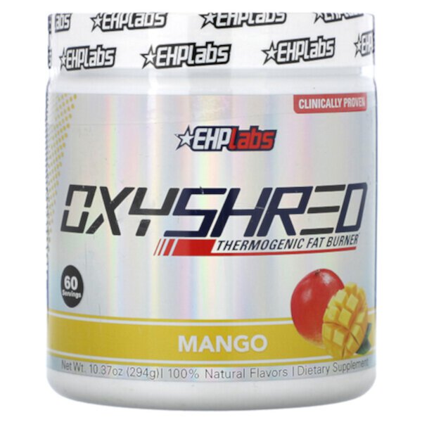 OxyShred, Термогенный сжигатель жира, манго, 10,37 унции (294 г) EHPlabs