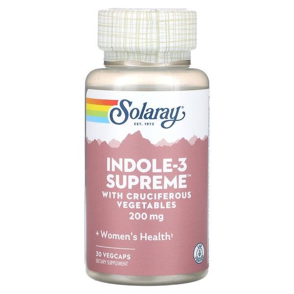 Indole-3 Supreme, 200 mg, 30 VegCaps Solaray