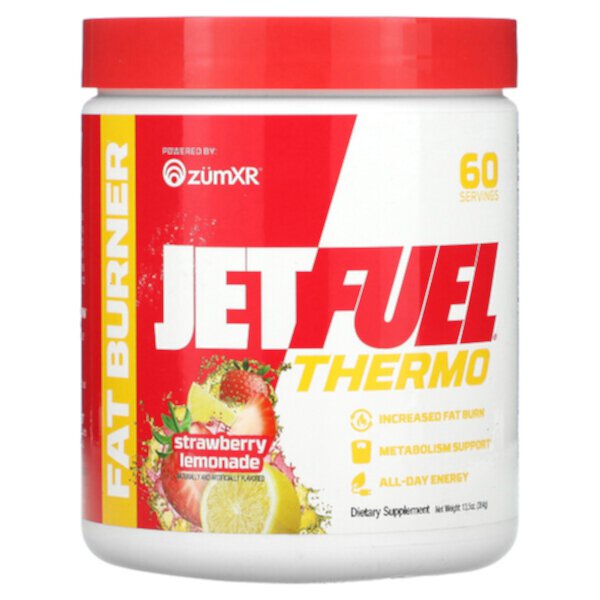 JetFuel Thermo, Сжигатель жира, клубничный лимонад, 13,5 унций (384 г) GAT