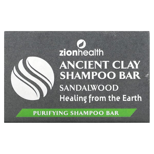 Ancient Clay, Shampoo Soap Bar, Sandalwood, 6 oz (70 g) Zion Health