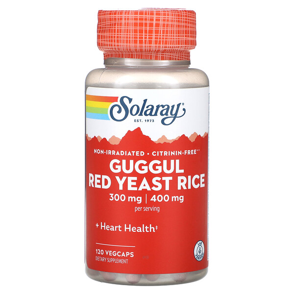 Guggul & Red Yeast Rice, 120 VegCaps Solaray