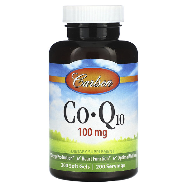 Co-Q10, 100 мг, 200 мягких капсул - Carlson Carlson