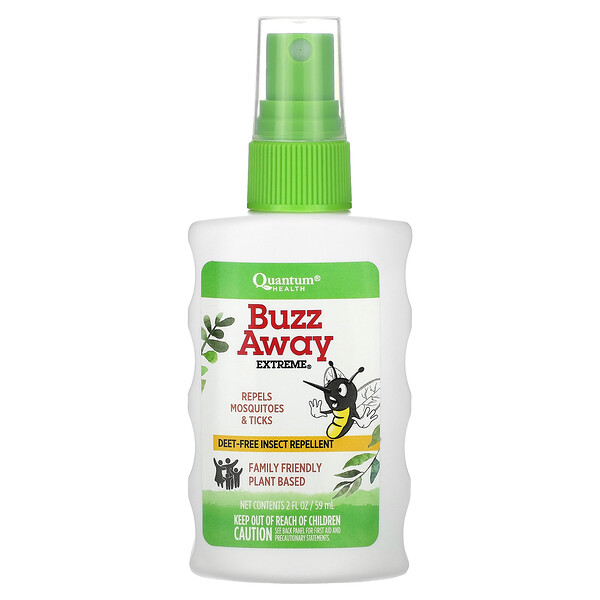 Buzz Away Extreme, Deet-Free Insect Repellent, 2 fl oz (59 ml) Quantum
