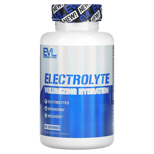 Electrolyte Volumizing Hydration, 60 Tablets (Таблетки) EVLution Nutrition