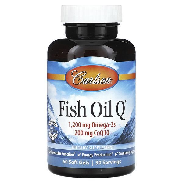 Рыбий жир Q, 60 мягких таблеток Carlson