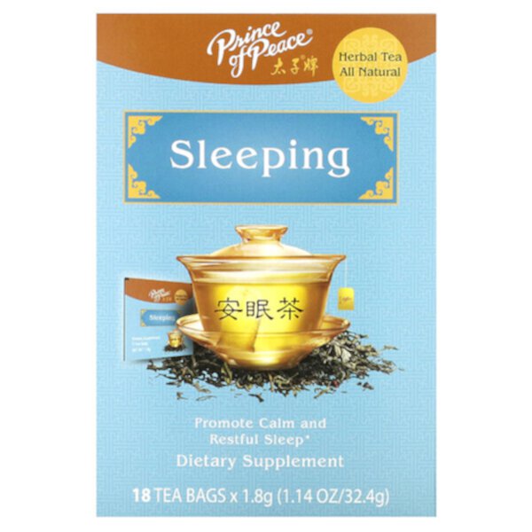 Herbal Tea, Sleeping, 18 Tea Bags, 1.14 oz (32.4 g) Prince of Peace