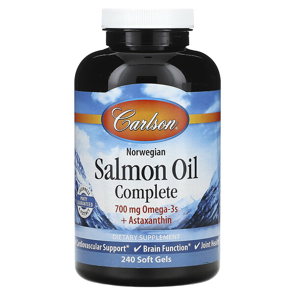 Norwegian Salmon Oil Complete, 240 Soft Gels (Мягкие капсулы) Carlson