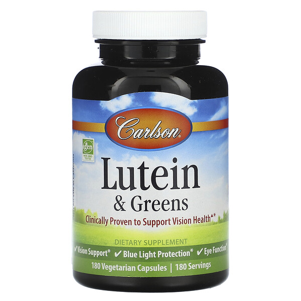 Лютеин и Зелень - 180 вегетарианских капсул - Carlson Carlson