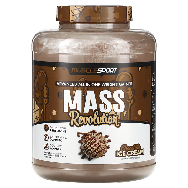 Mass Revolution, Шоколадное мороженое, 6 фунтов (2721 г) MuscleSport