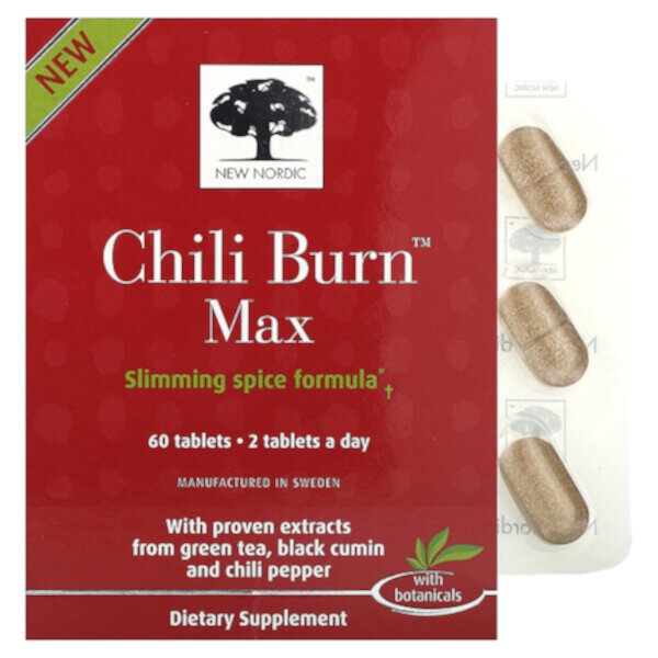 Chili Burn Max, 60 таблеток New Nordic