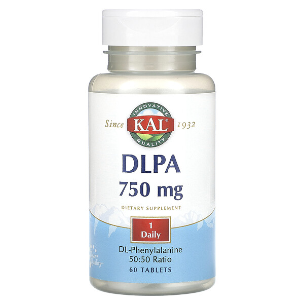 DLPA, 750 мг, 60 таблеток KAL