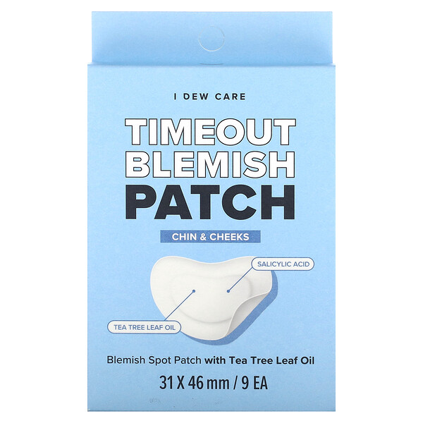 Патч Timeout Blemish Patch, подбородок и щеки, 9 патчей I Dew Care