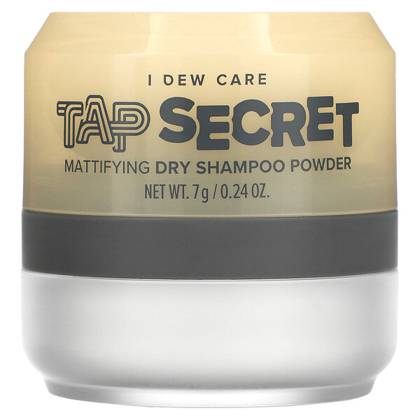 Tap Secret, Mattifying Dry Shampoo Powder, 0.24 oz (7 g) I Dew Care