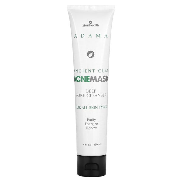 Adama, Ancient Clay AcneMask, Deep Pore Cleanser , 4 fl oz (120 ml) Zion Health
