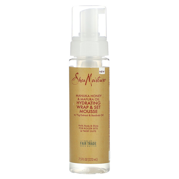 Hydrating Wrap & Set Mousse with Fig Extract & Baobab Oil, 7.5 fl oz (222 ml) SheaMoisture