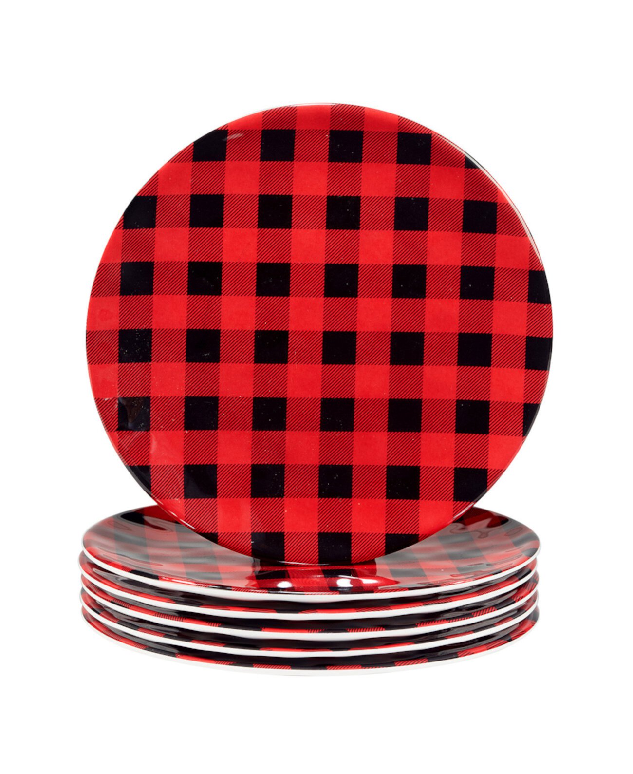 Набор из 6 тарелок для салата Buffalo Plaid 11 дюймов Certified International