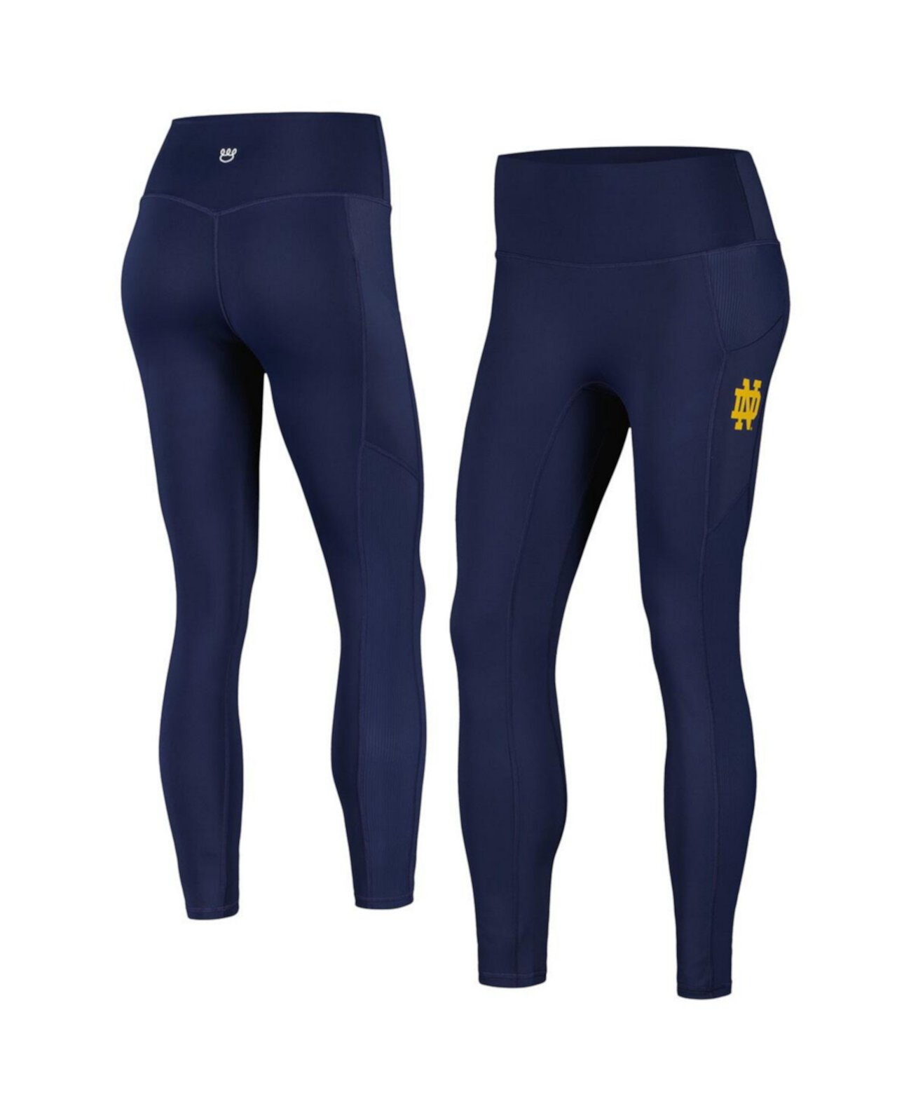 Женские Спортивные брюки Kadyluxe Navy Notre Dame Fighting Irish 7/8 Ribbed Pocket iLeggings Kadyluxe