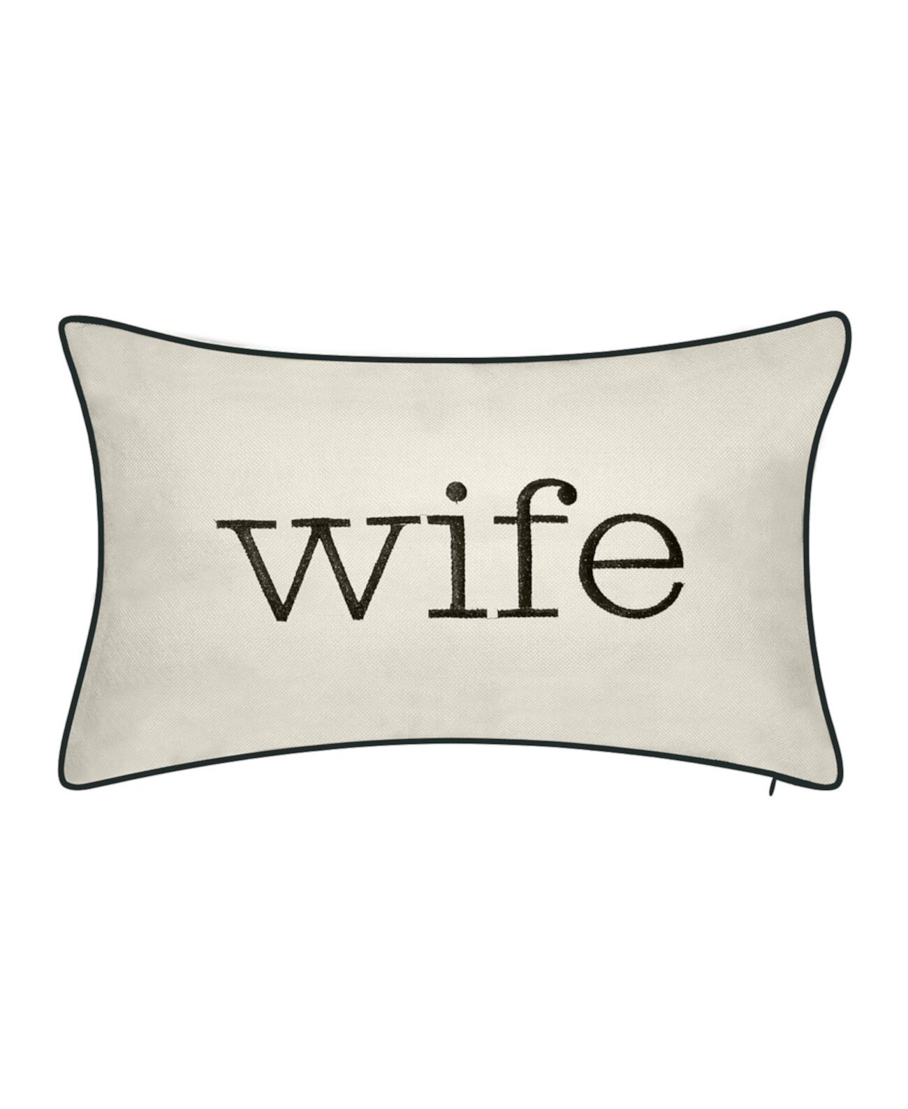 Декоративная подушка с вышивкой «Жена», 12 x 20 дюймов Edie@Home