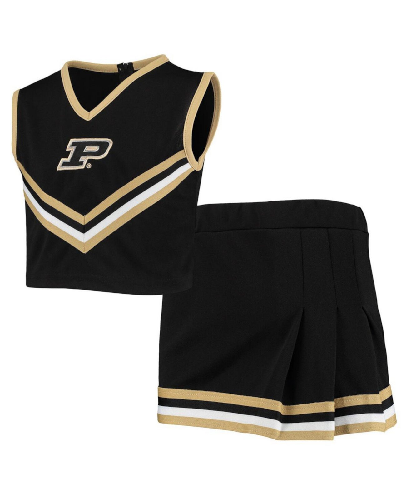 Черный комплект из двух предметов для поддержки Big Girls Purdue Boilermakers Little King Apparel