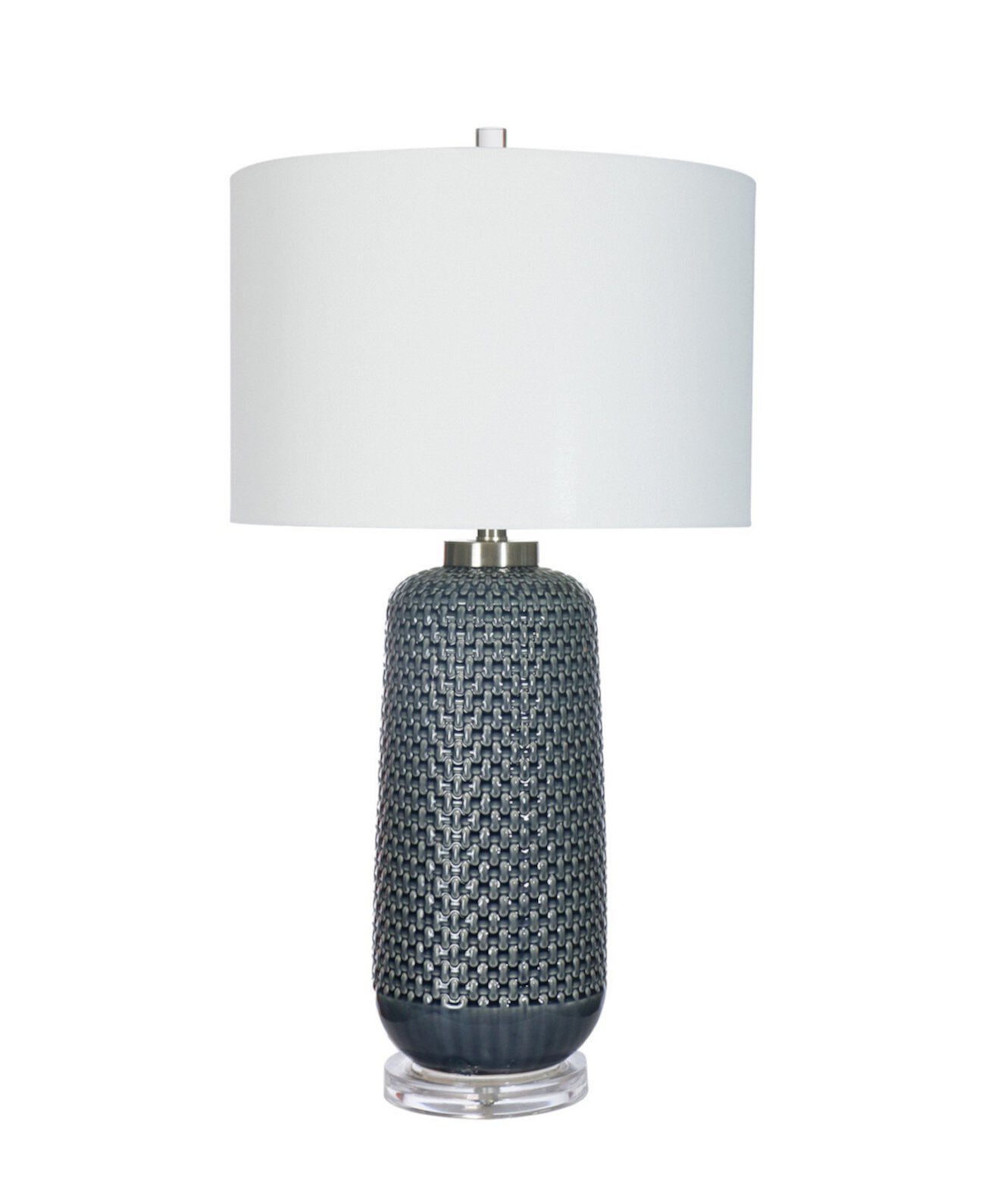 Стеклянная настольная лампа 30,5 дюйма с дизайнерским абажуром FANGIO LIGHTING