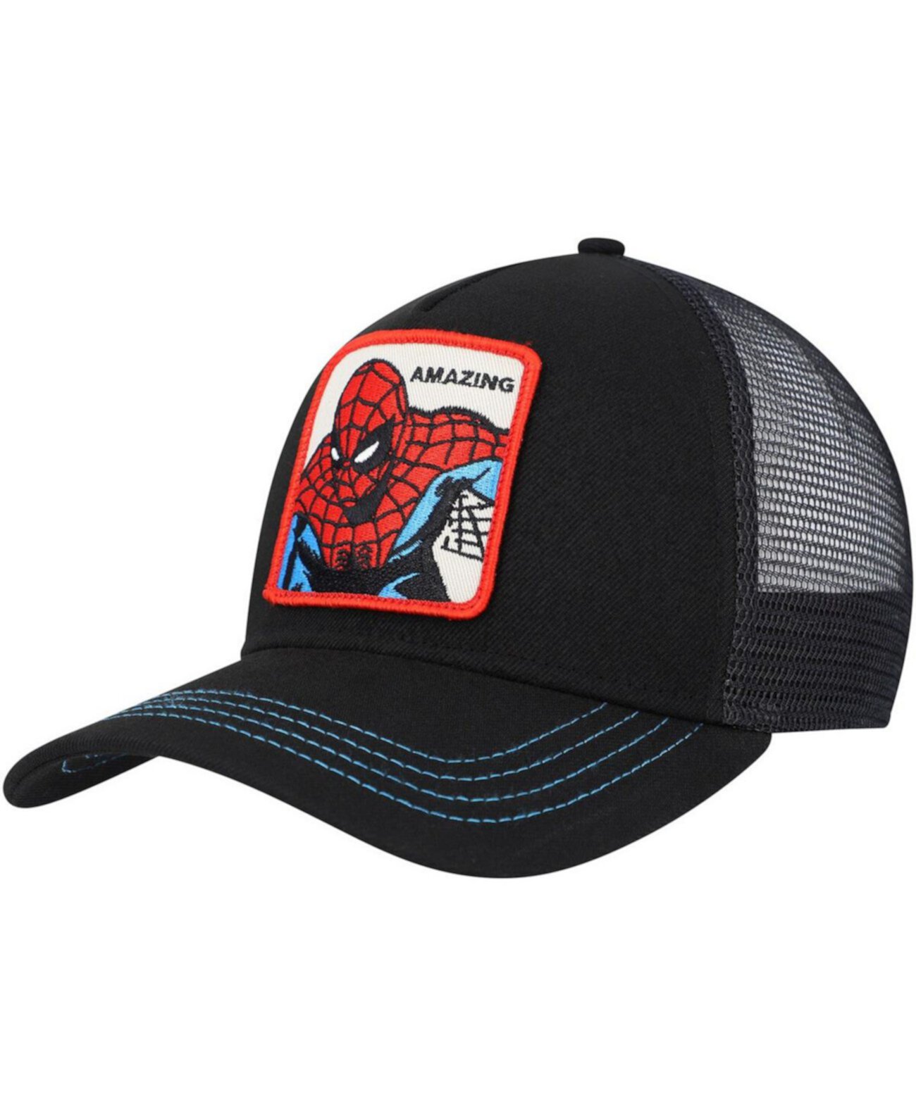Мужская черная шляпа Snapback в стиле ретро с А-образной рамкой в стиле Человека-паука Lids