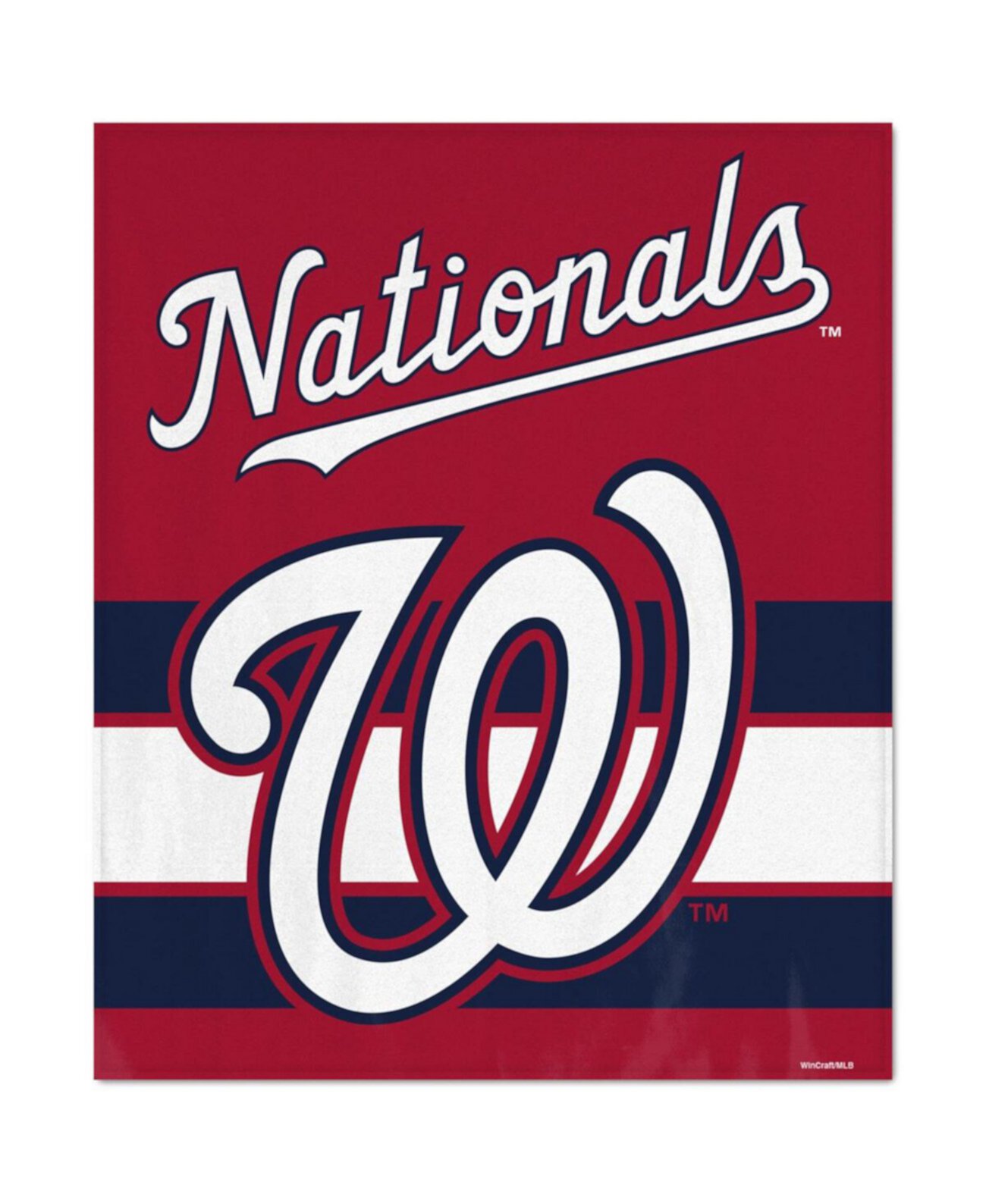 Ультраплюшевое покрывало Washington Nationals размером 50 x 60 дюймов Wincraft