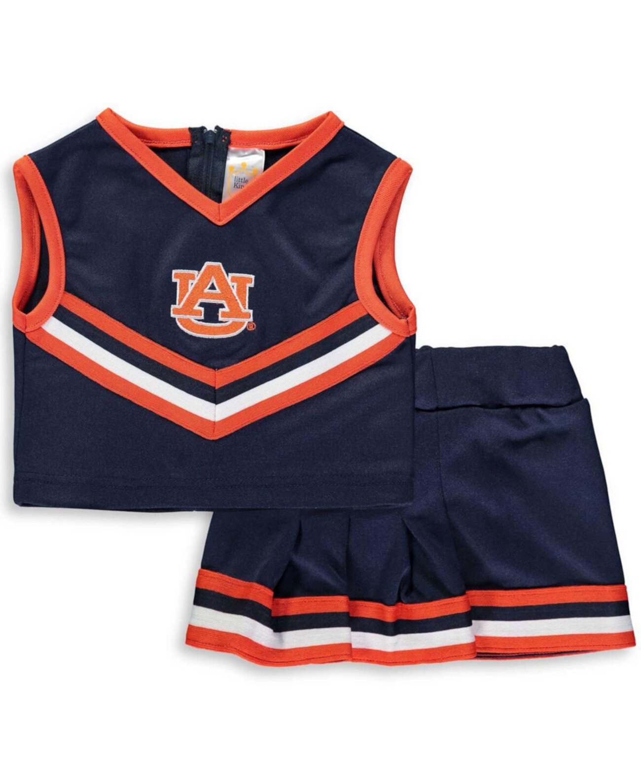 Детский двухкомпонентный набор для чирлидинга Auburn Tigers в Navy Little King Apparel