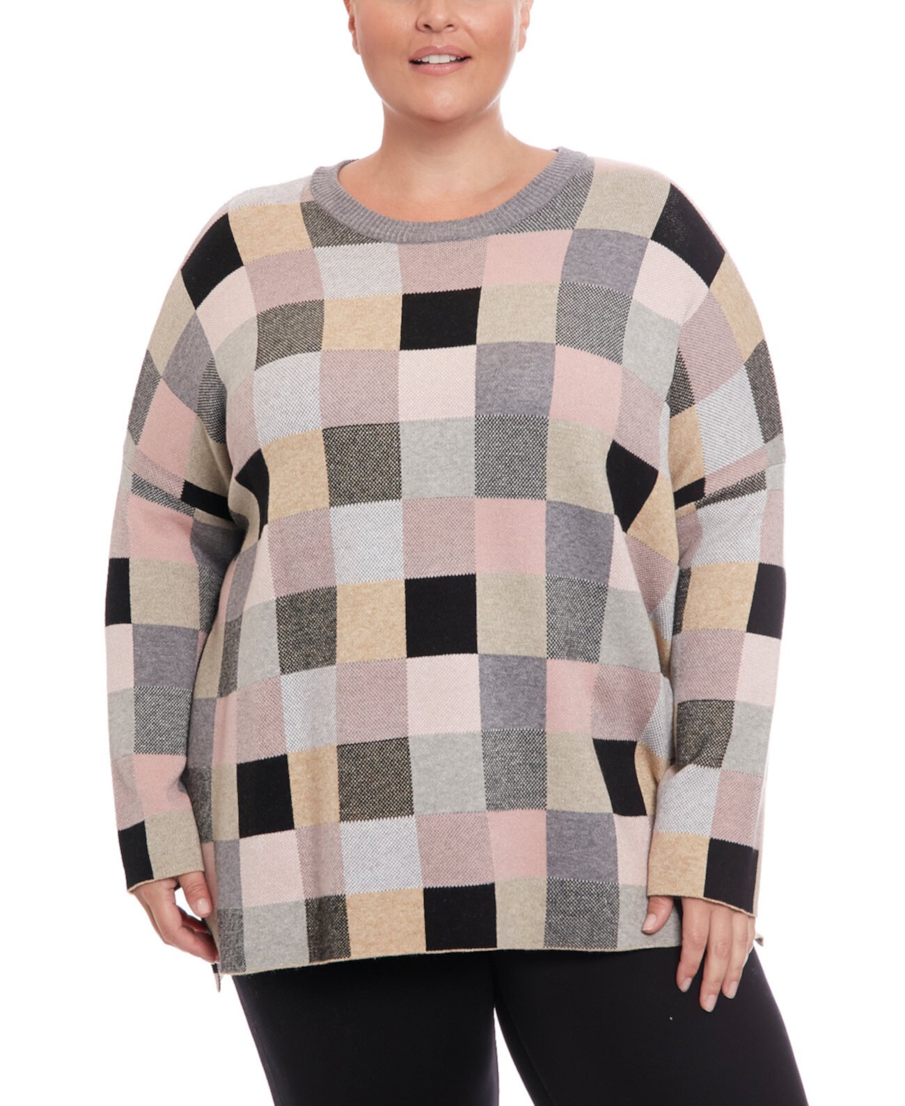 Женский Пуловер JOSEPH A Plus Size Mini Block JOSEPH A