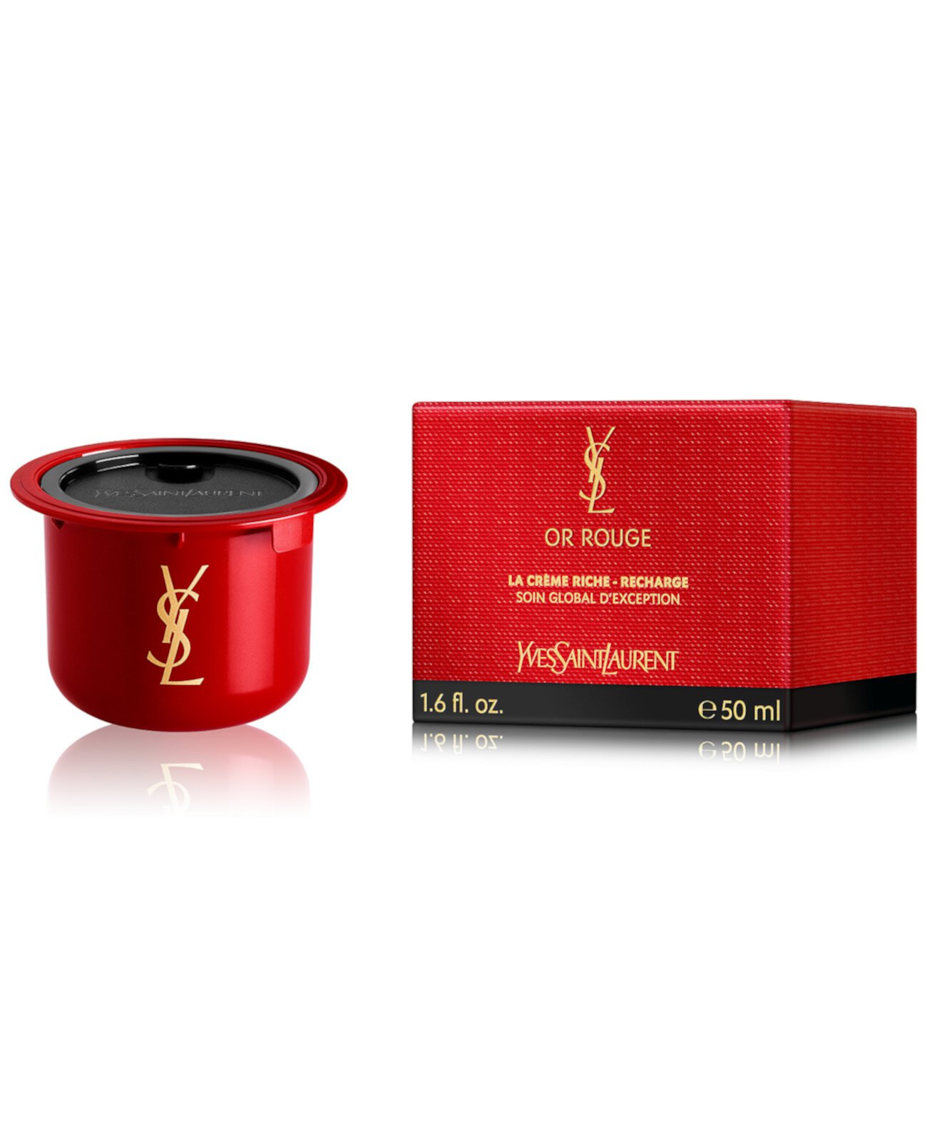 Or Rouge Crème Riche Refilling увлажняющий крем для лица 50 мл, лифтинг и восстановление Yves Saint Laurent